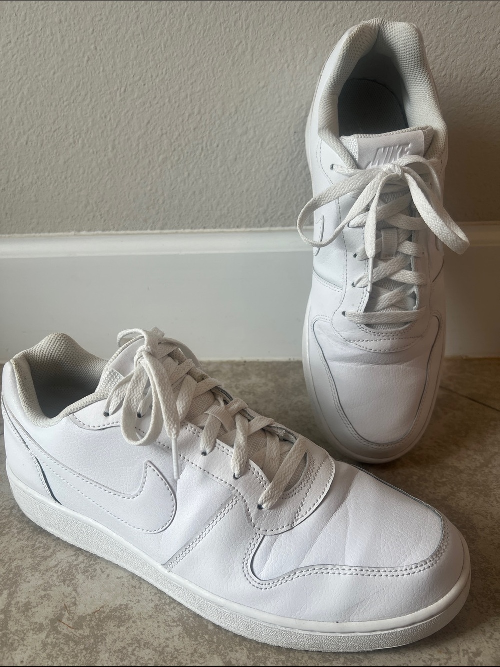 Nike Mens Ebernon Low AQ1775-100 White Casual Shoes Sneakers Size 11.5